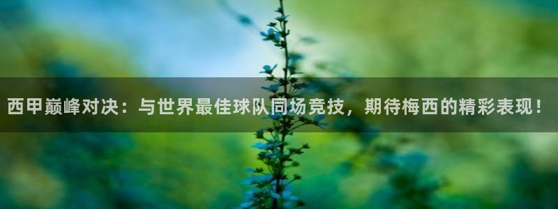 西甲巅峰对决：与世界最佳球队同场竞技，期待梅西的精彩表现！