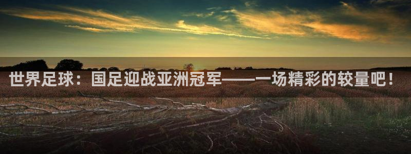 世界足球：国足迎战亚洲冠军——一场精